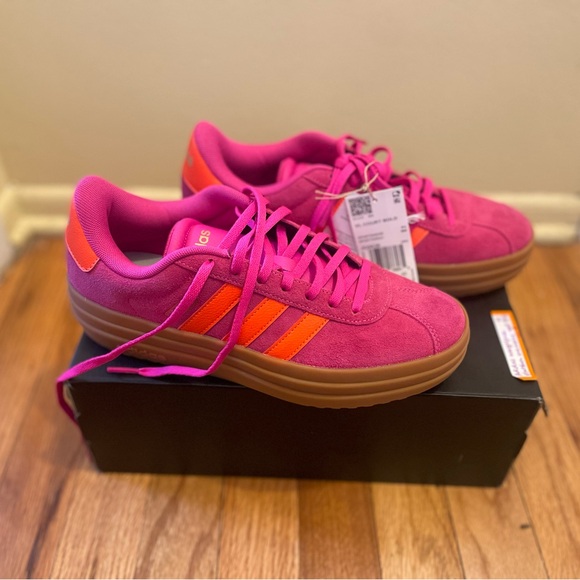 adidas Shoes - Adidas vl court bold pink platform women’s NWT sneakers